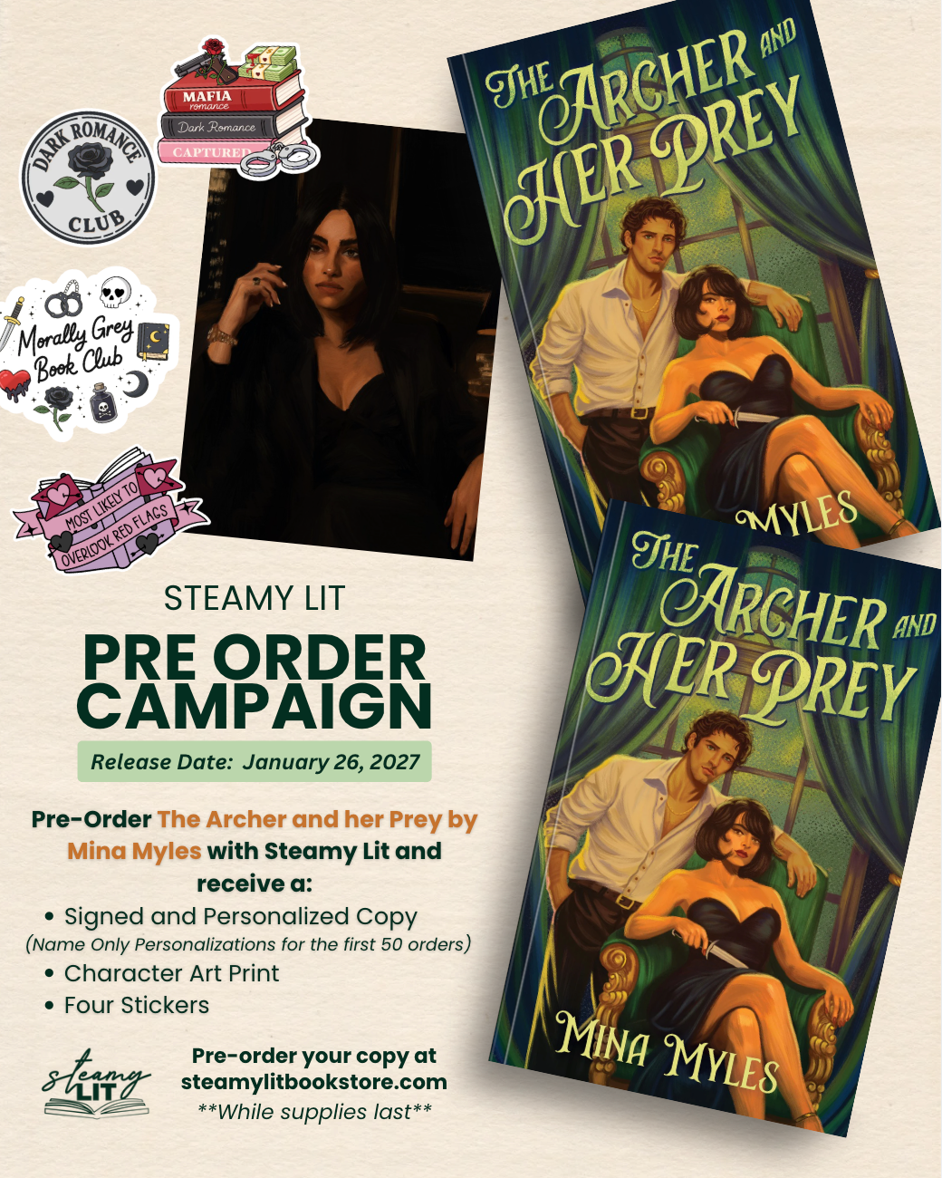 The Archer and Her Prey by Mina Myles (Pre-Order Campaign)