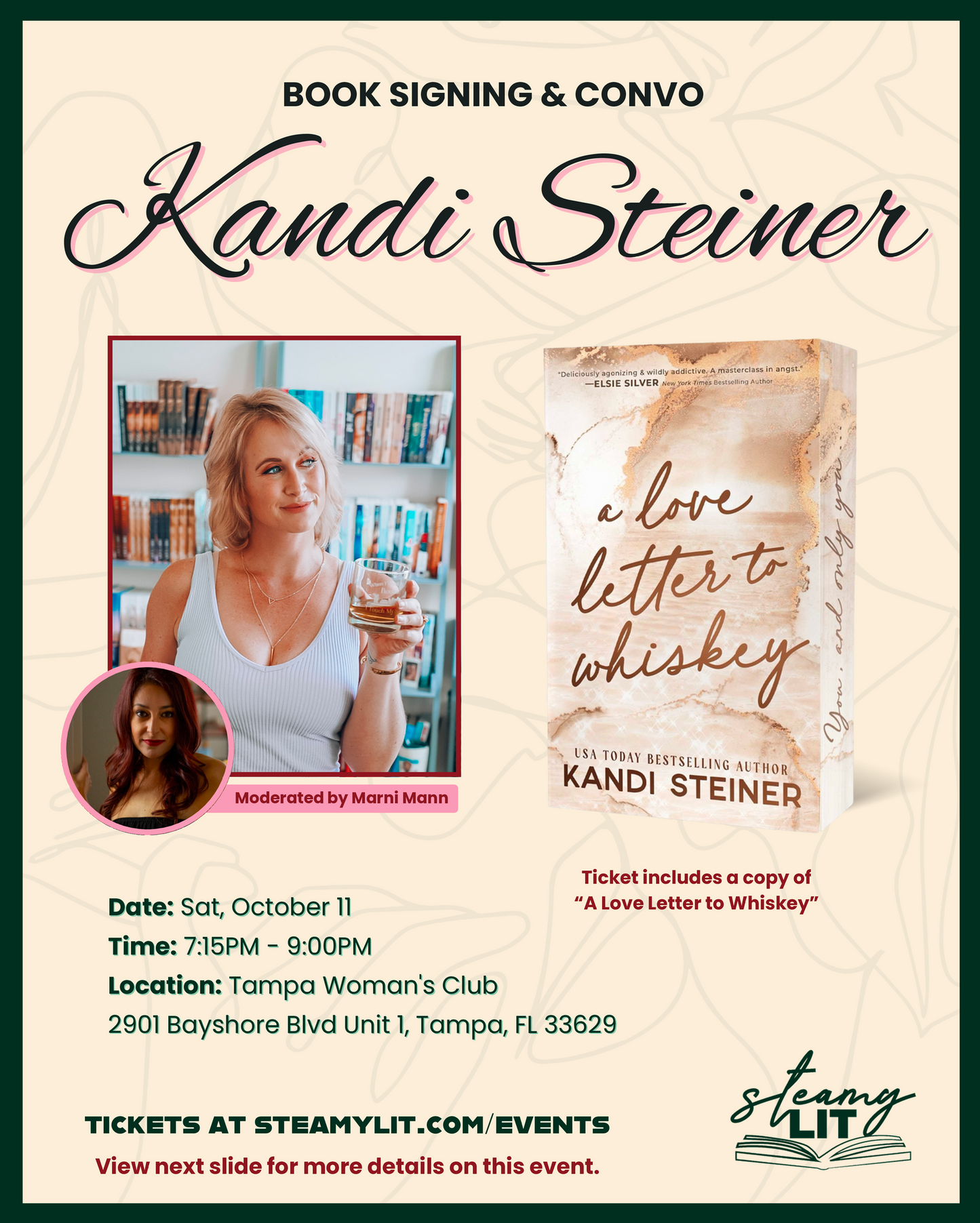 Kandi Steiner Book Signing + Convo