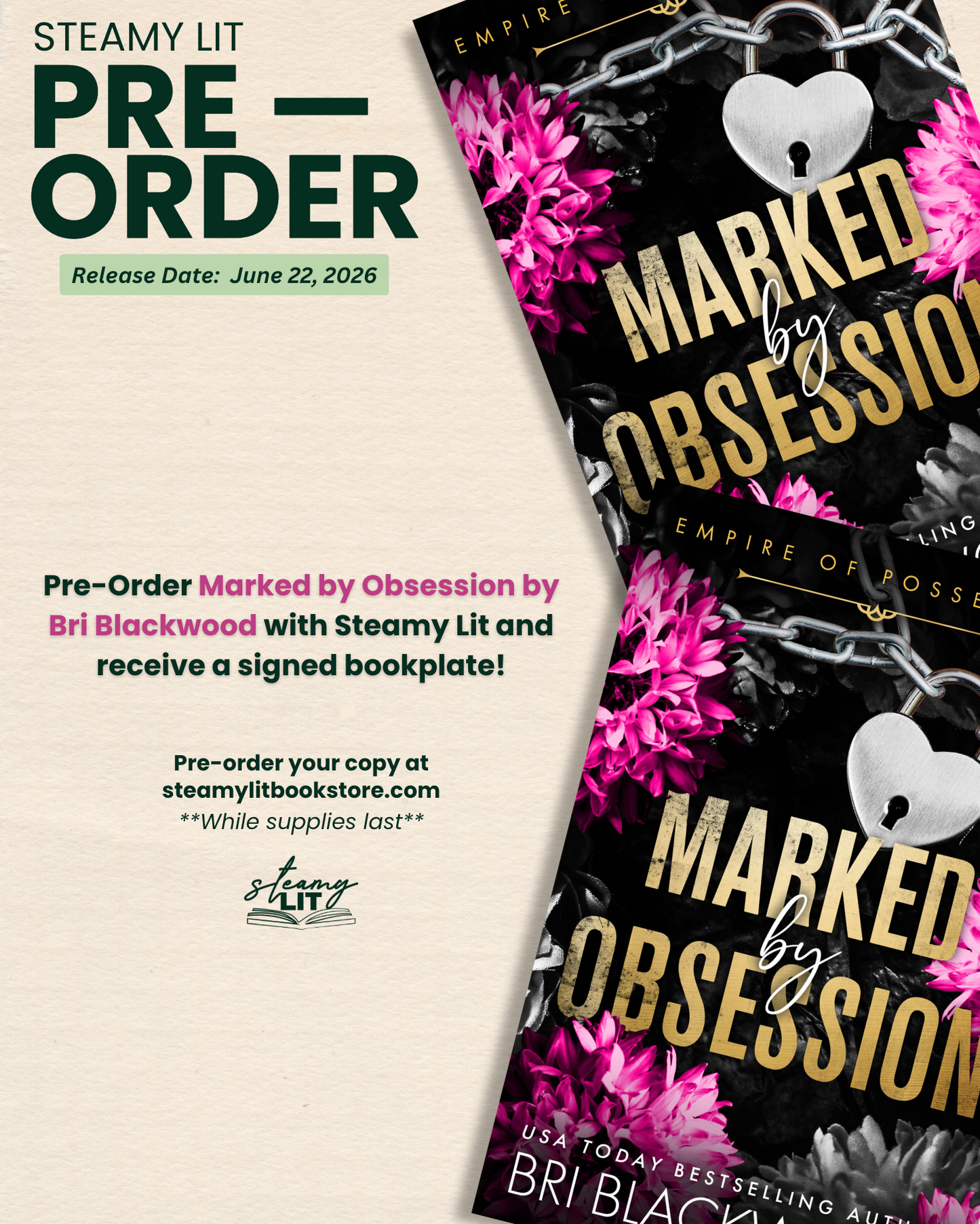 Marked by Obsession by Bri Blackwood (Pre-Order Campaign)