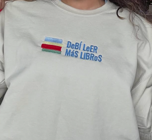 DLML (DeBi Leer Mas Libros) Embroidered Crewneck