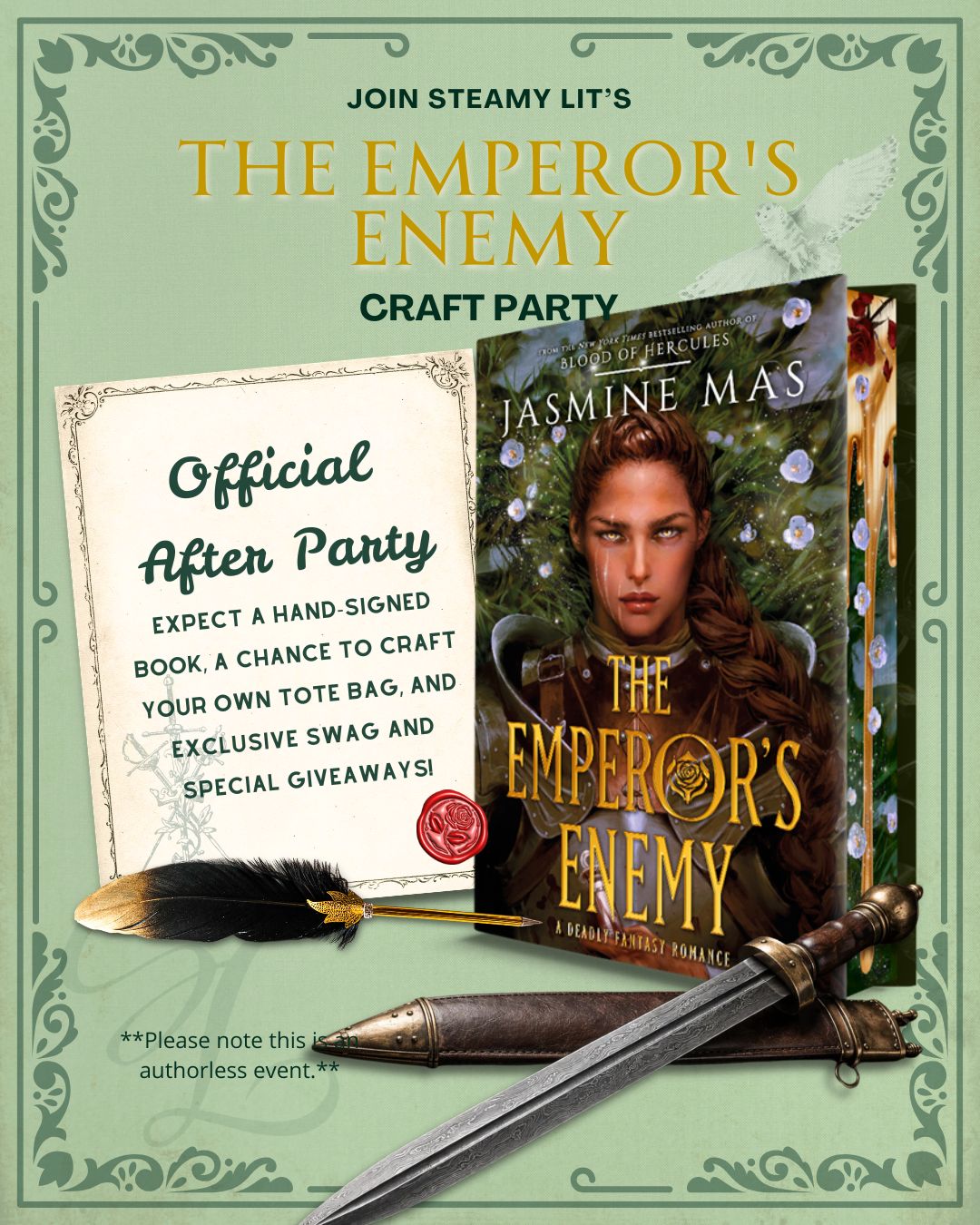The Emperor's Enemy by Jasmine Mas Release Craft Party