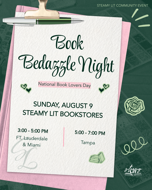 National Book Lovers Day - Bedazzling Night at Steamy Lit - August 2026