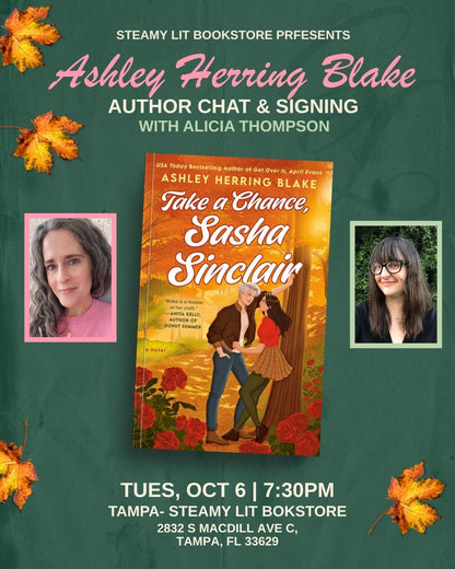 Author Visit (Tampa) - Ashley Herring Blake  for the release of Take a Chance, Sasha Sinclair.