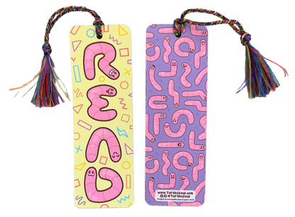 Read Book Worms Gift Bookmark with Tassel