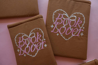 Book Lover Embroidered Book/Kindle Sleeve