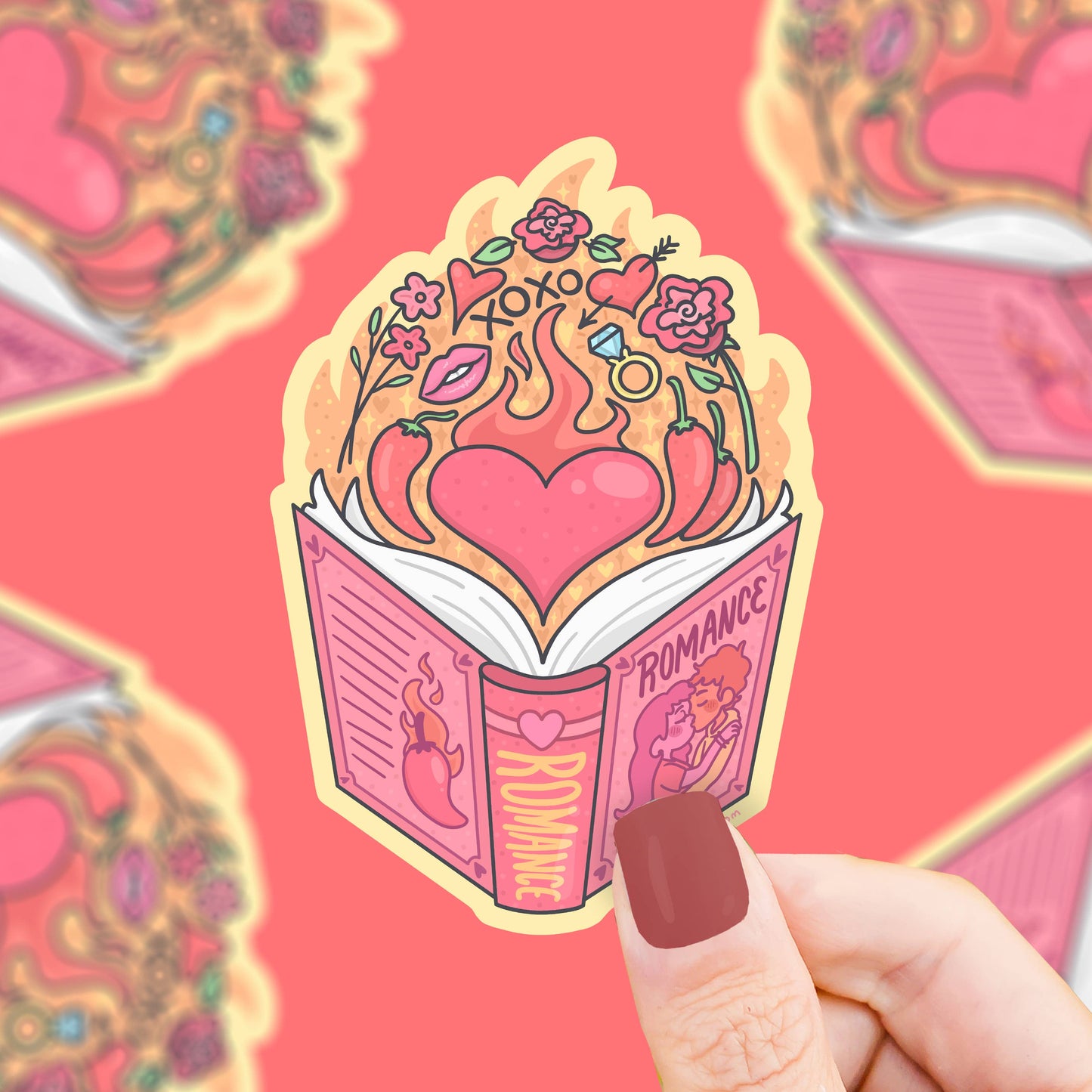 Spicy Romance Smut Book Club Bookish Kitchen Vinyl Sticker