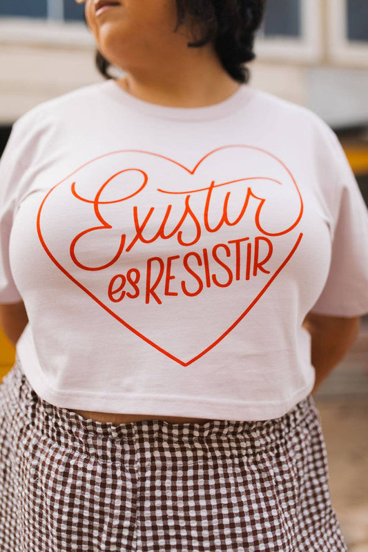 Existir Es Resistir Crop Top