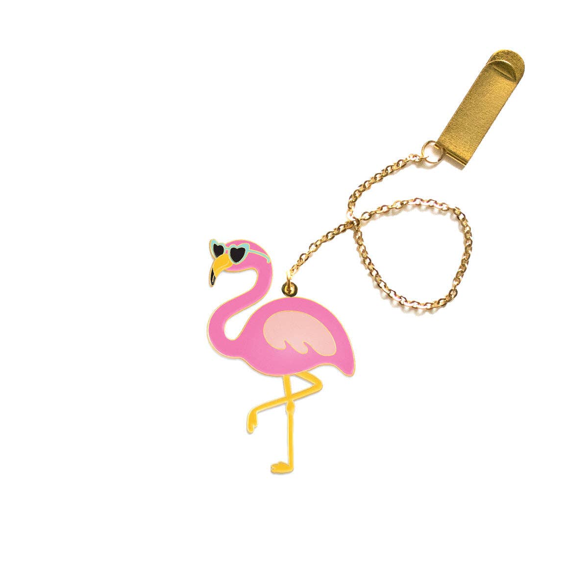 Flamingo Enamel Bookmark