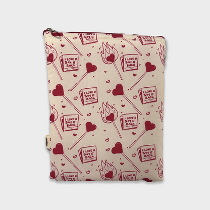 I love you say it back match stick Book Sleeve