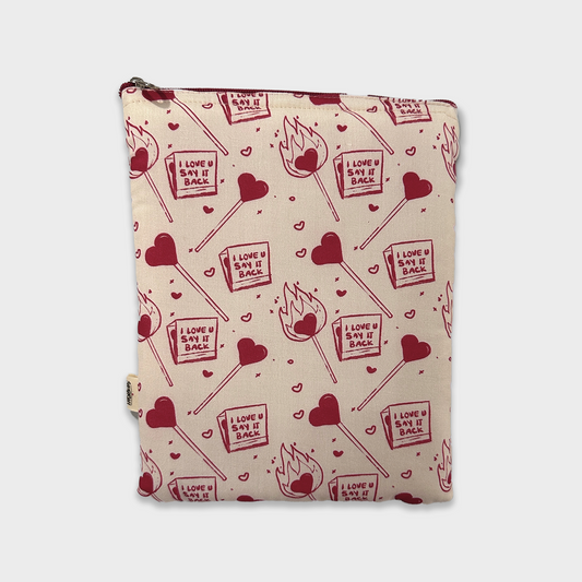 I love you say it back match stick Book Sleeve