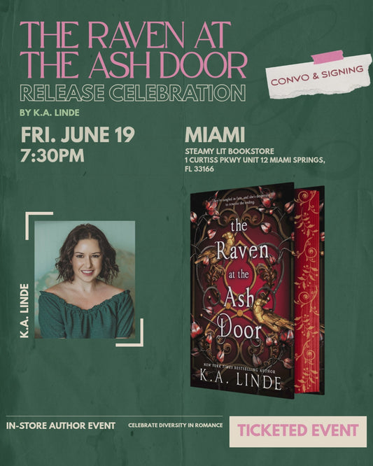 Celebrate The Raven at the Ash Door with K.A. Linde in Miami!