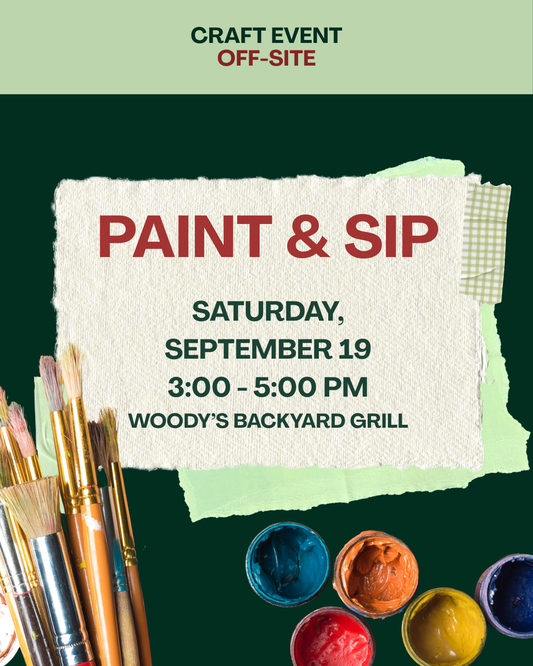 Paint and Sip At Woody's Backyard Grill